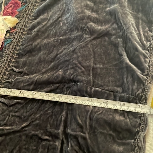 Johnny Was  Tilda Velvet V-Neck PonchoTunic “Storm Grey” NWT oversized - Picture 11 of 13